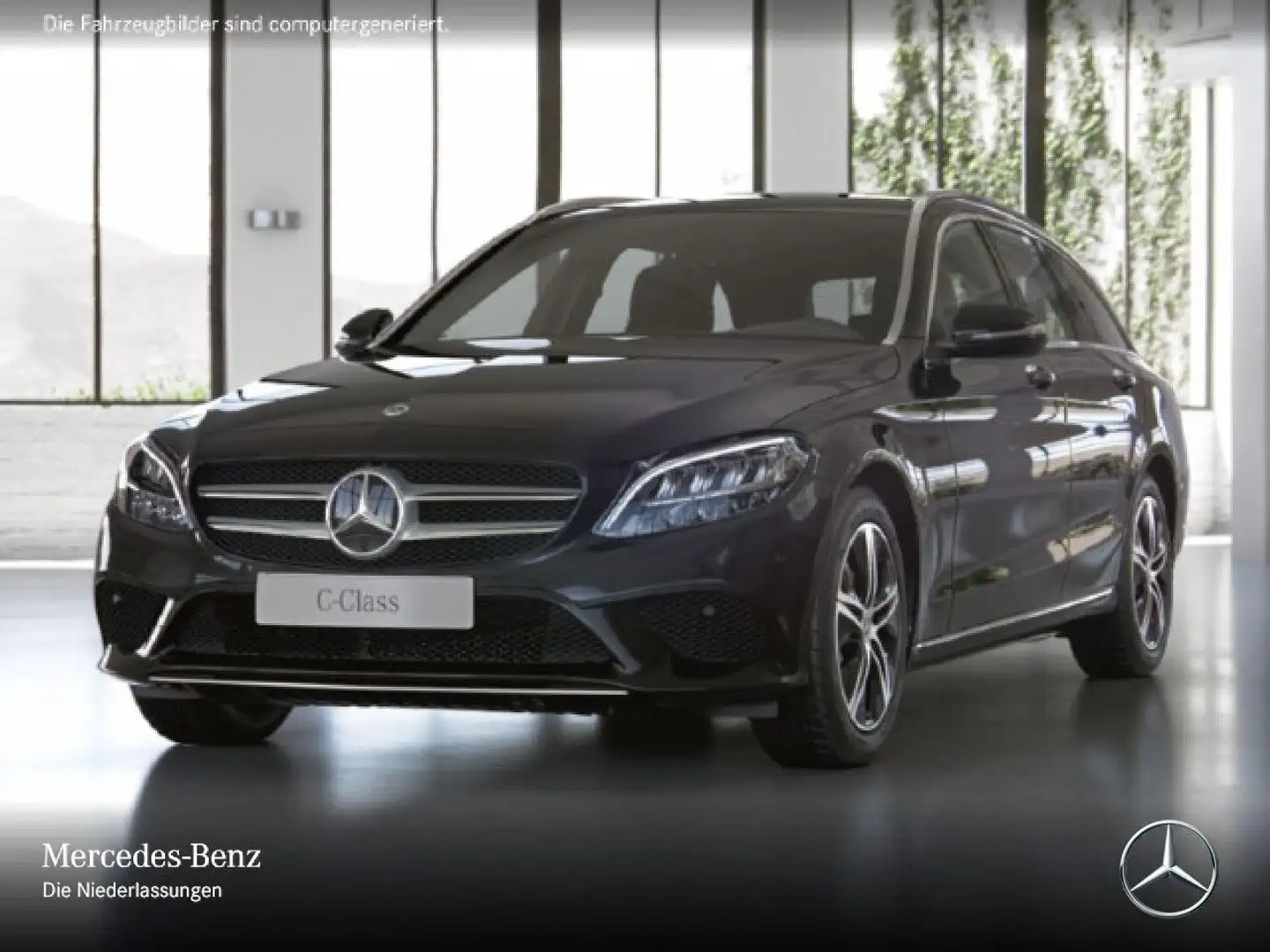 Mercedes-Benz C 180 T AVANTG+AHK+LED+KAMERA+SPUR+TOTW+KEYLESS+9G Schwarz - 2