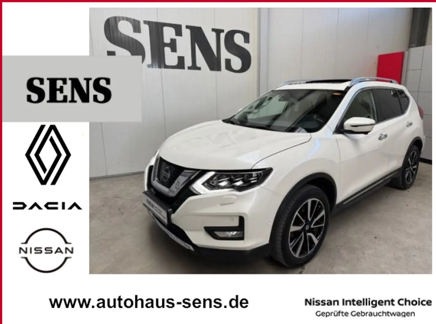 Nissan X-Trail 1.6 DIG-T Tekna 4x2 163Ps *360°-Kamera; Wit - 1