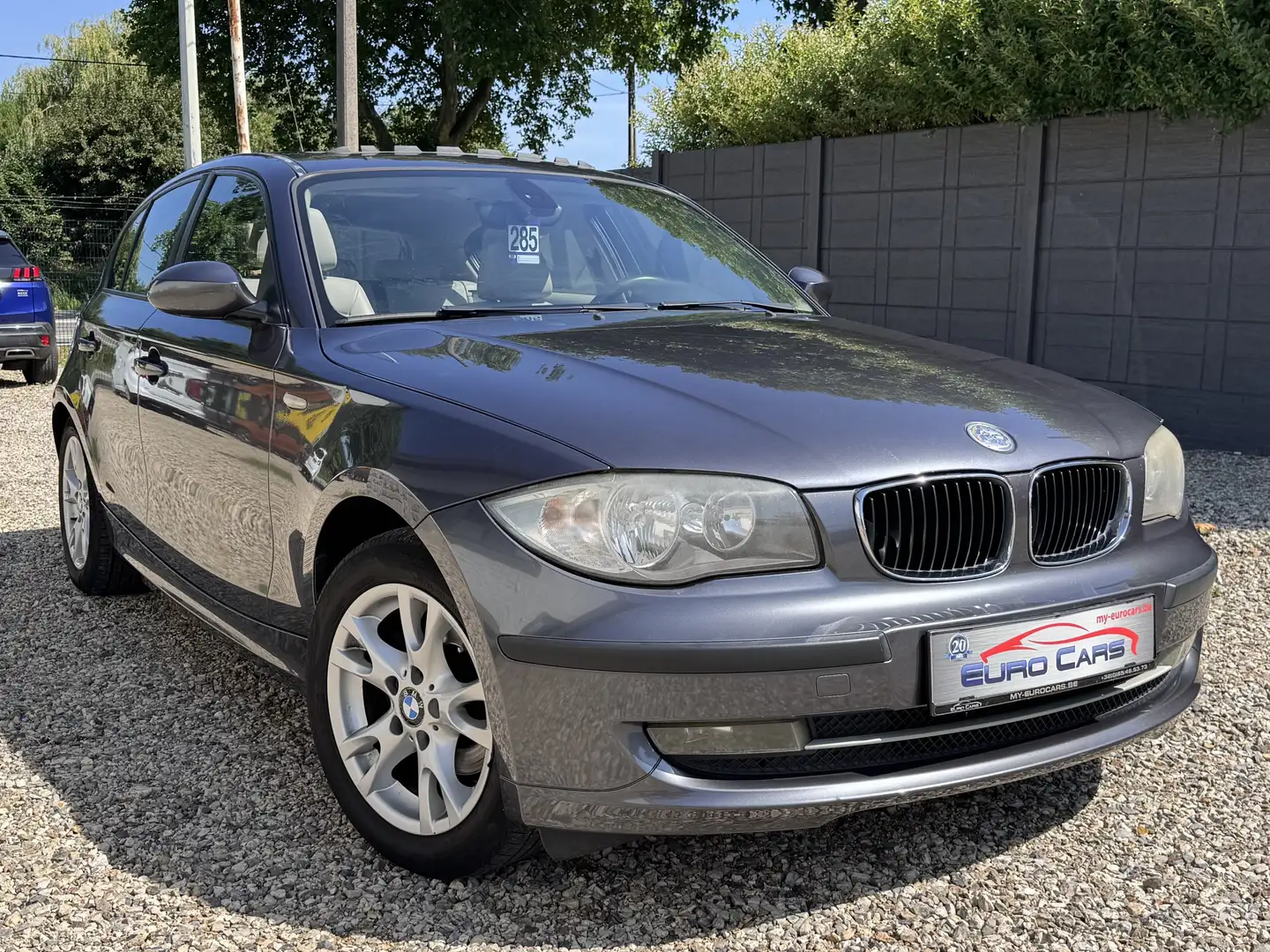 BMW 118 118 d CUIR/TOIT OUVRANT/CLIM/1ER PROP/ Gris - 2