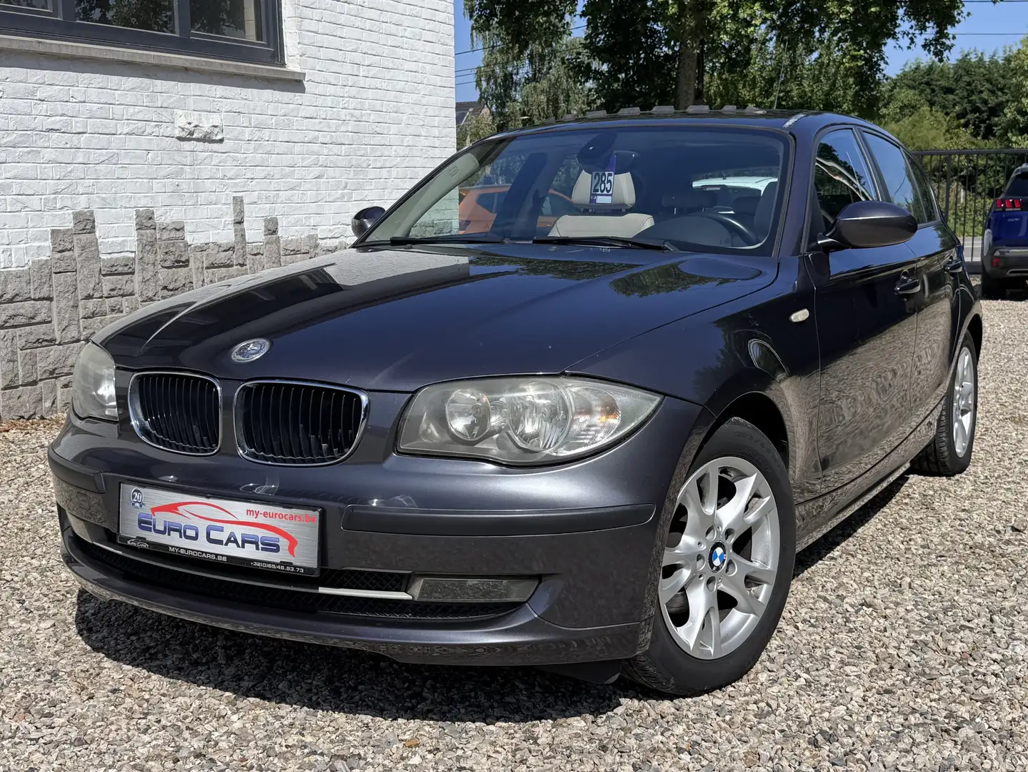 BMW 118 118 d CUIR/TOIT OUVRANT/CLIM/1ER PROP/ Gris - 1
