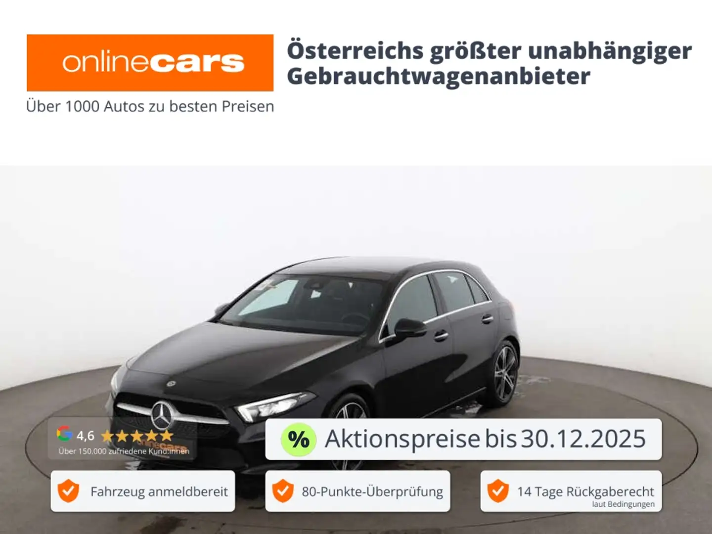 Mercedes-Benz A 200 d 4Matic Progressive Aut LED SKY LEDER NAVI Schwarz - 1
