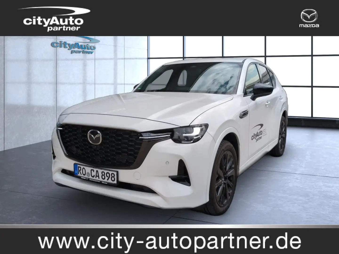 Mazda CX-60 e-SKYACTIV-D 254 M HYBRID AWD HOMURA LED Weiß - 1