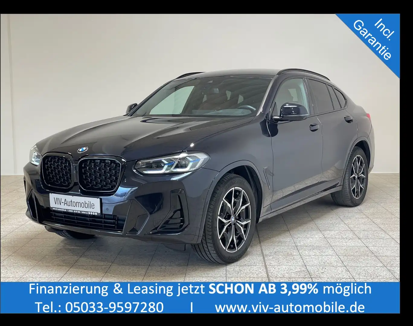BMW X4 xDrive20d M Sport Paket*Laser*360CAM*HiFi*AHK Black - 1