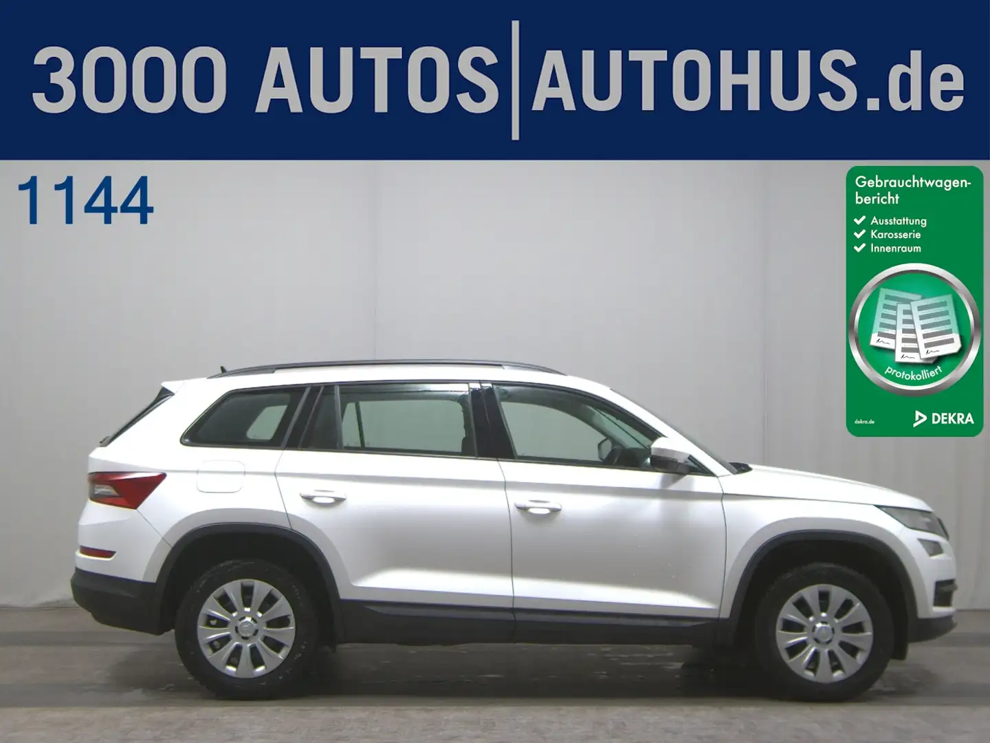 Skoda Kodiaq 2.0 TDI Active Navi AUT SHZ PDC Weiß - 1
