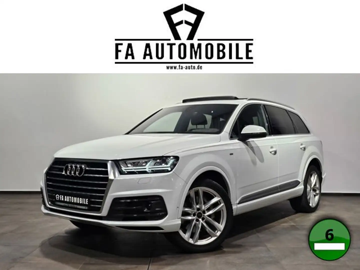 Audi Q7 3.0 TDI 3x S Line Pano 7.Sitz Nachts.HuD 21" Blanco - 1