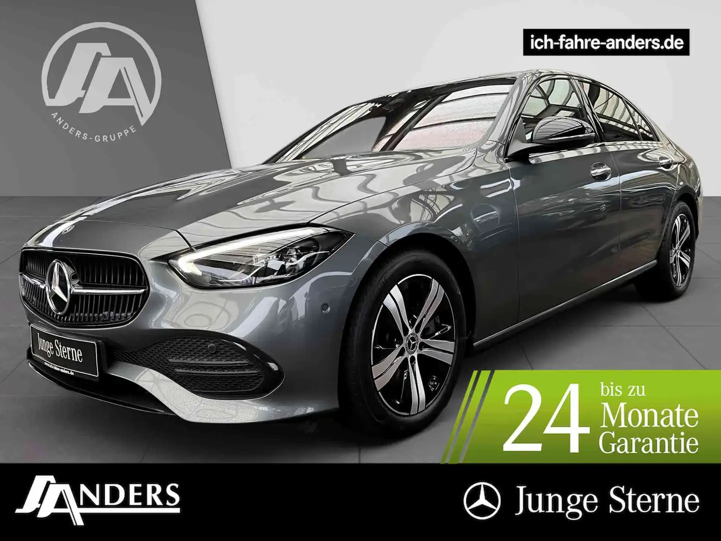 Mercedes-Benz C 300 4M Avantgarde+SOUND+Sitzkli+Dist+Night+AHK Gri - 1