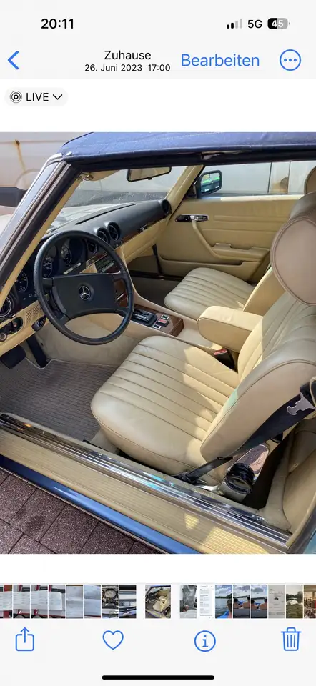 Mercedes-Benz SL 500 Originale Helle Nappa Lederausstattung In Quarz, foto 8