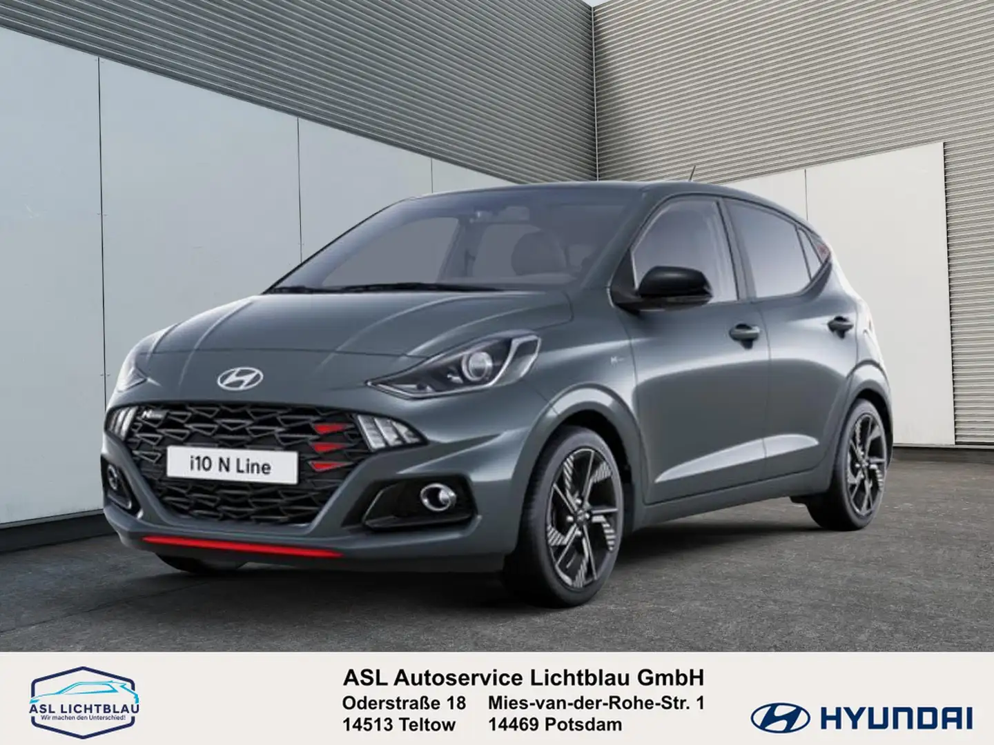 Hyundai i10 FL 1.0 T-GDI 5-MT 2WD N LINE 1.0 Grau - 1
