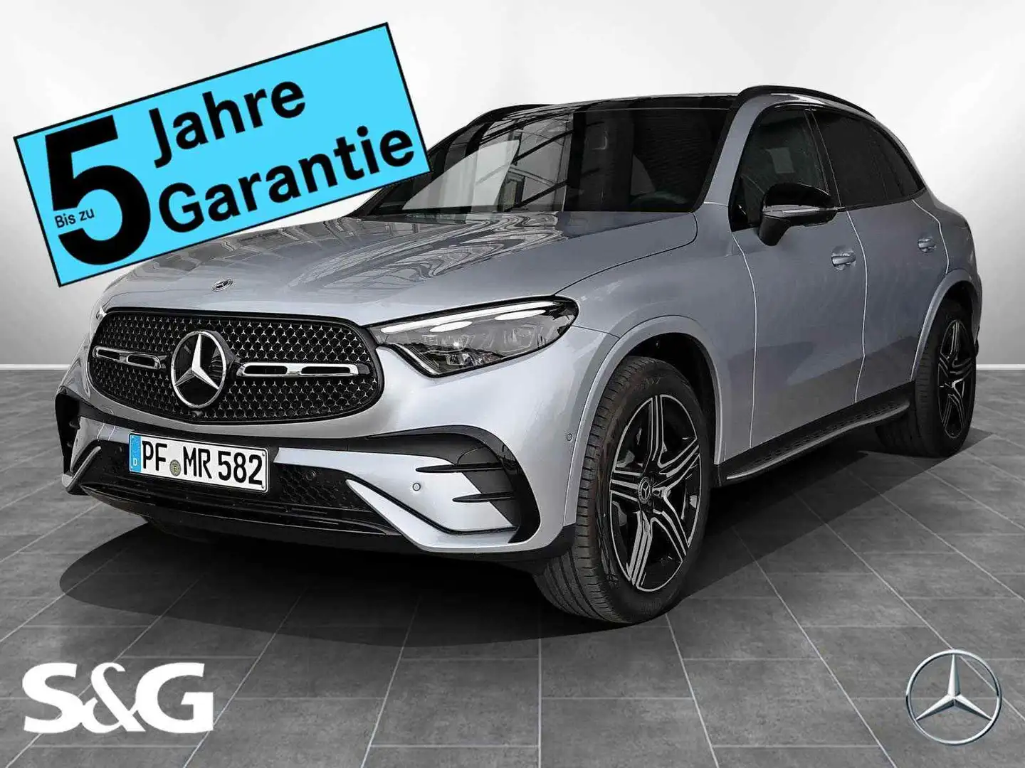 Mercedes-Benz GLC 300 d 4M AMG MBUX+360°+DIG-LED+Pano+AHK+Nigh Silber - 1