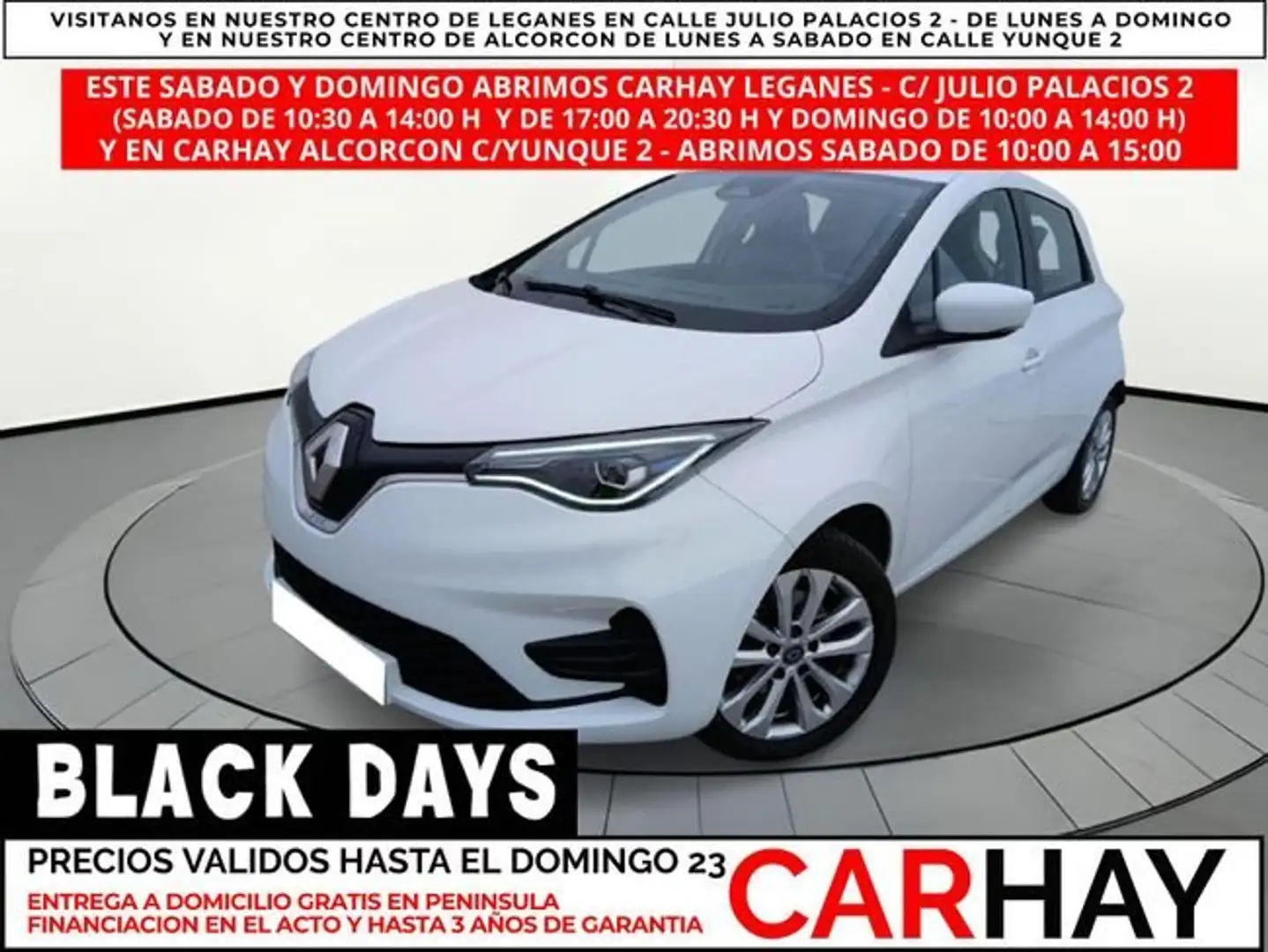 Renault ZOE INTENS R110 BATERÍA 50KWH EN PROPIEDAD Blanc - 1