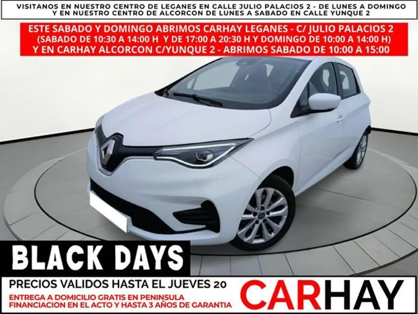 Renault ZOE INTENS R110 BATERÍA 50KWH EN PROPIEDAD Wit - 1