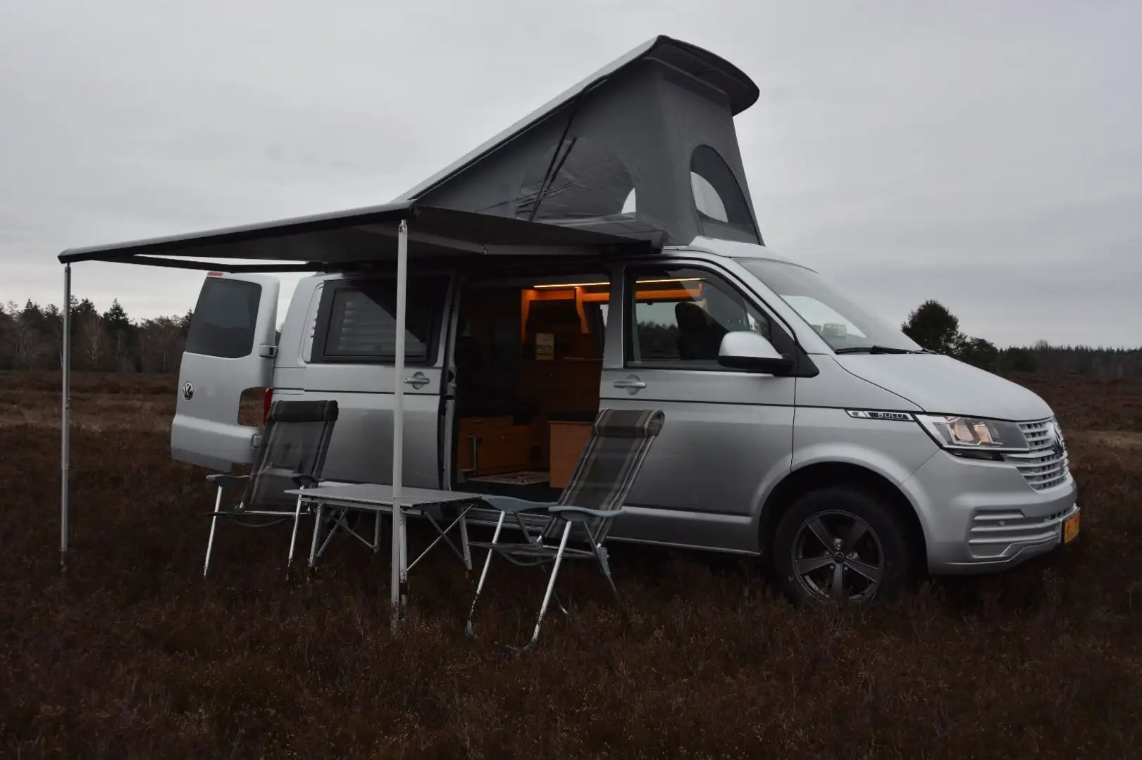Volkswagen T6 Bulli Wohnmobil AUFSTELLDACH LANGVERSION Silber - 2