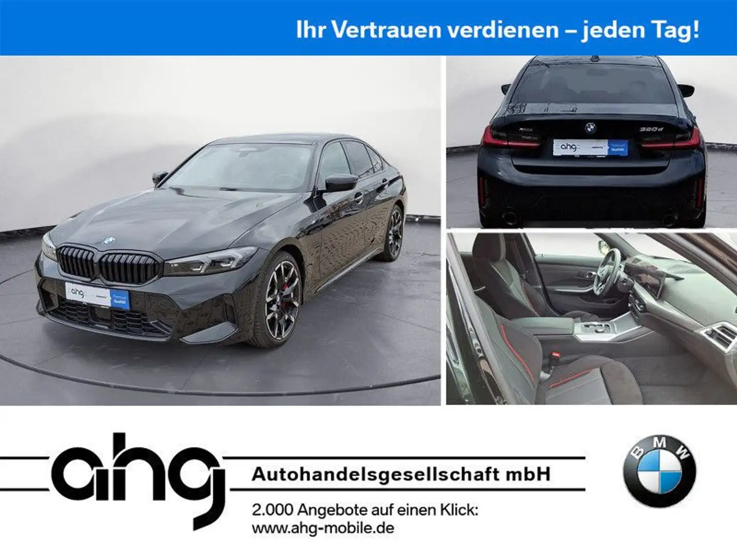 BMW 320 d xDrive Automatik Navi Tempom.aktiv Bluetoot Schwarz - 1