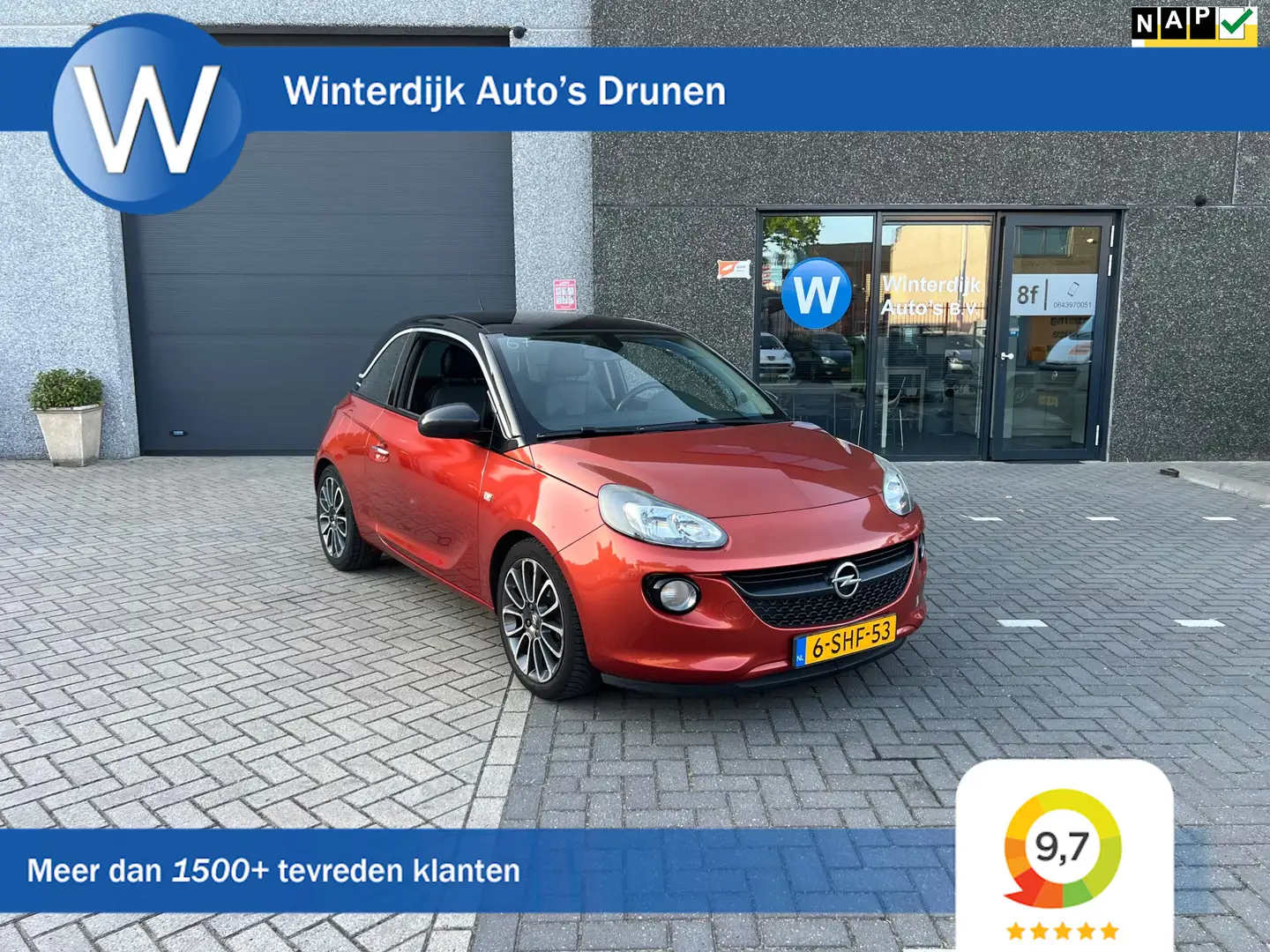 Opel Adam 1.4 Glam l Airco l Panorama l Cruise l Bluetooth Rood - 1