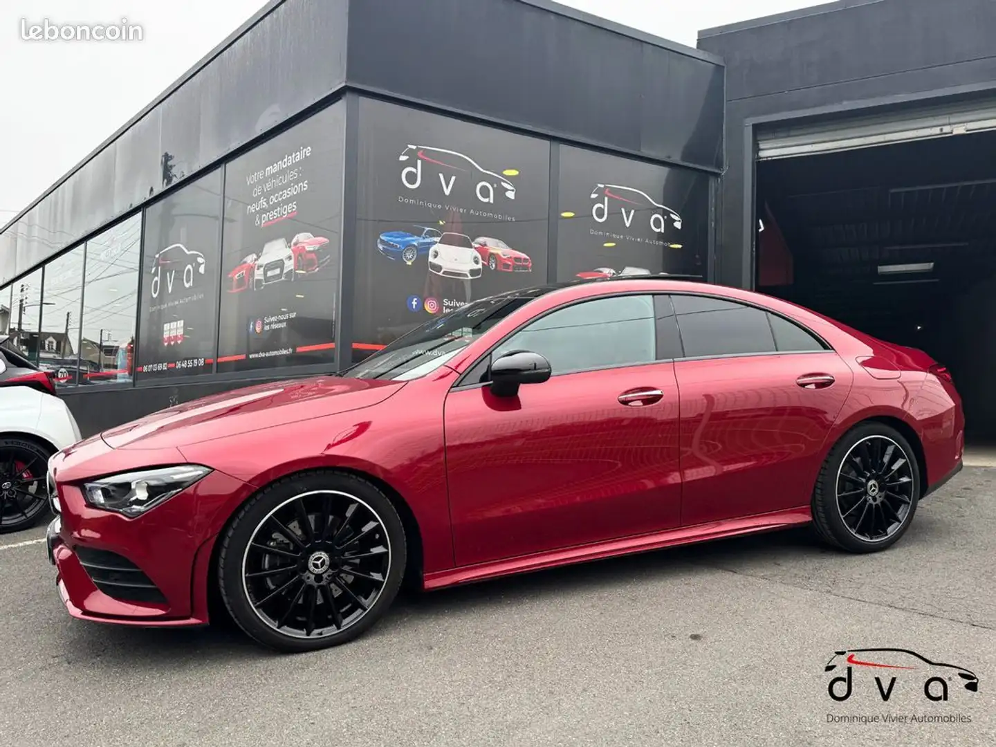 Mercedes-Benz CLA 200 Classe Mercedes 200 163 ch AMG Line 7G-DCT Rot - 2