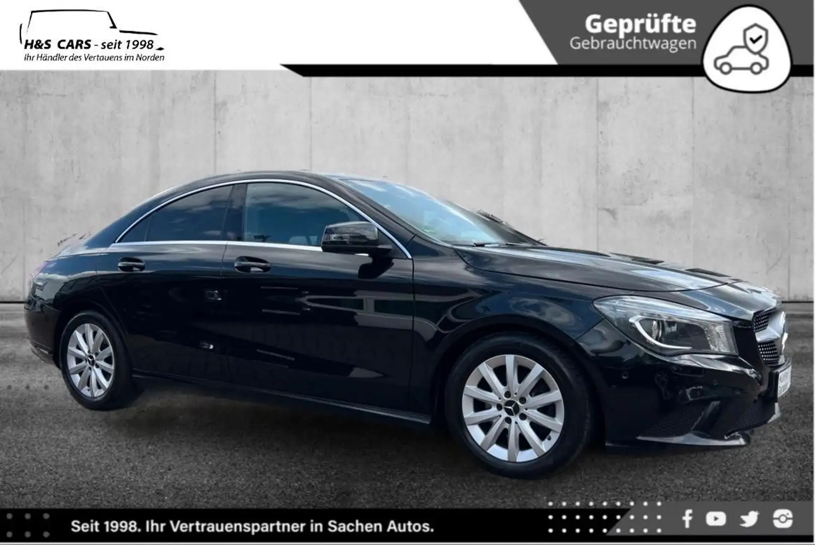 Mercedes-Benz CLA 220 CDI Exklus Edt BI-XEN LEDER NAV AKT PARK Schwarz - 1