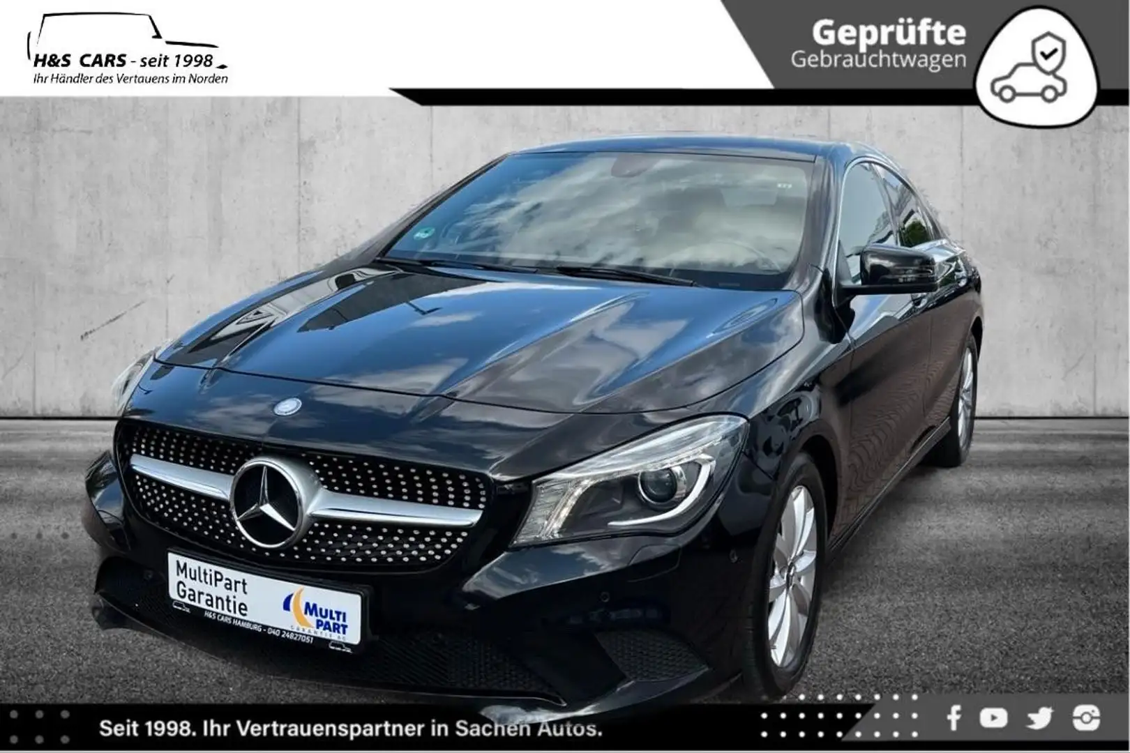 Mercedes-Benz CLA 220 CDI Exklus Edt BI-XEN LEDER NAV AKT PARK Schwarz - 2