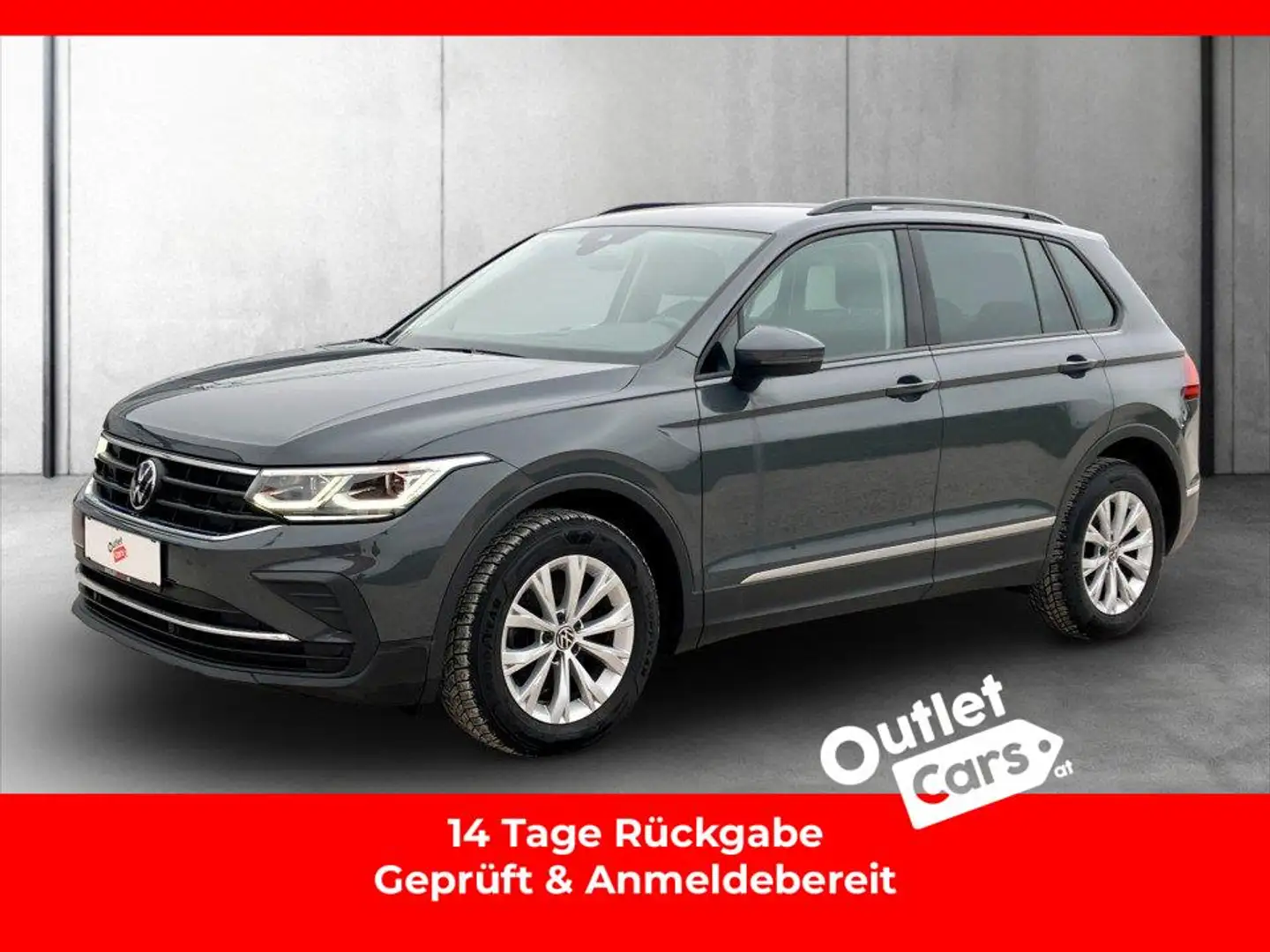Volkswagen Tiguan 2.0 TDI Life ASSIST+MATRIX+LEDER+LENKRDHZG Grau - 1
