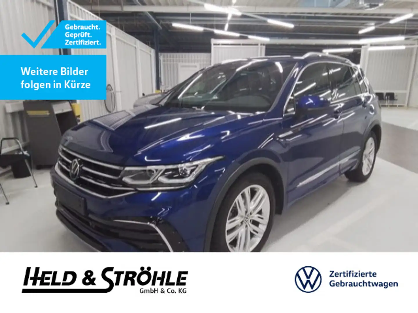 Volkswagen Tiguan R-Line 2.0 TDI DSG 4M MATRIX AHK HARMAN Blau - 1