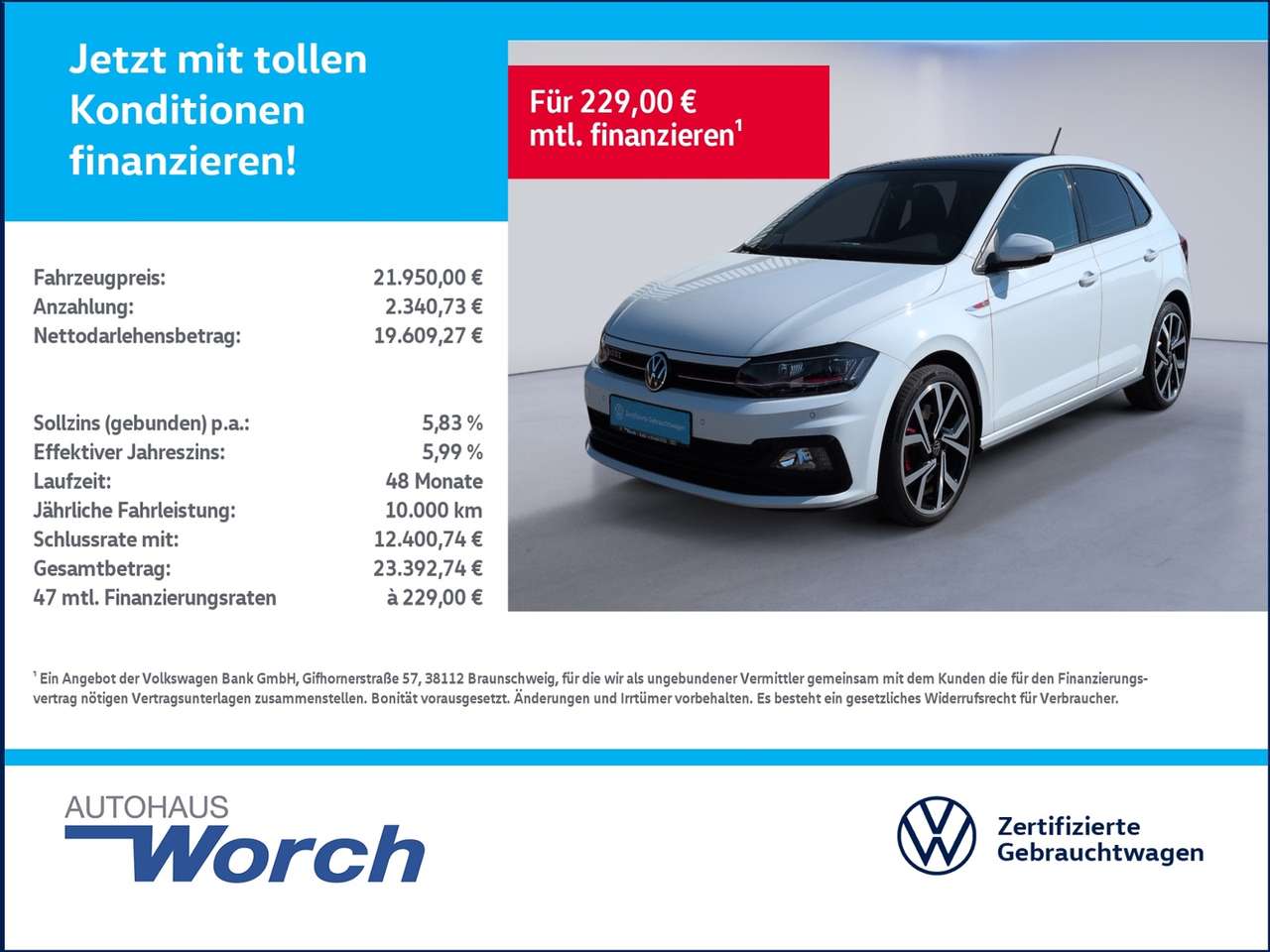 Volkswagen Polo GTI 2021 — DSG NAV+SHZ+ACC+SPORT-SELECT+PANO