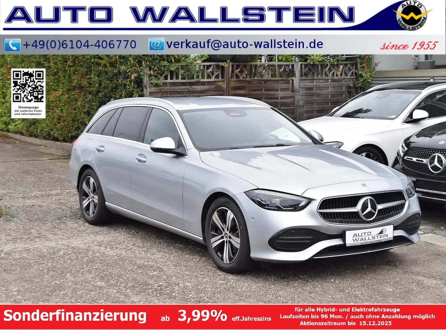 Mercedes-Benz C 200 T d Avantgarde Advanced (Spur AHK LED Park Silber - 1