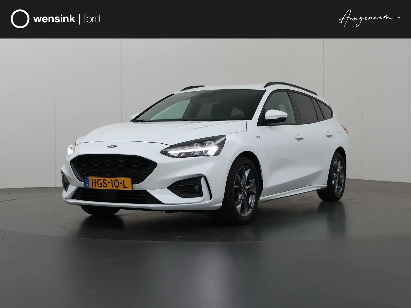 Ford Focus Wagon 1.0 EcoBoost Hybrid ST Line Business | Cruis Blanc - 1
