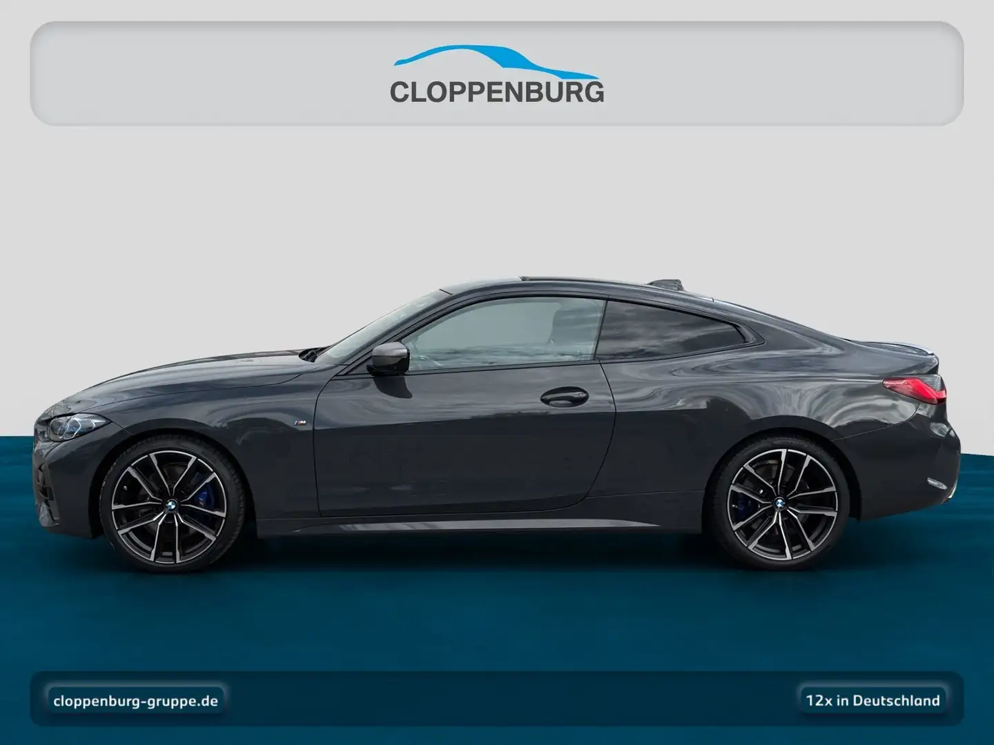 BMW 440 M440d xDrive Coupé Head-Up+StHz+Navi+360°+Laser Grau - 2