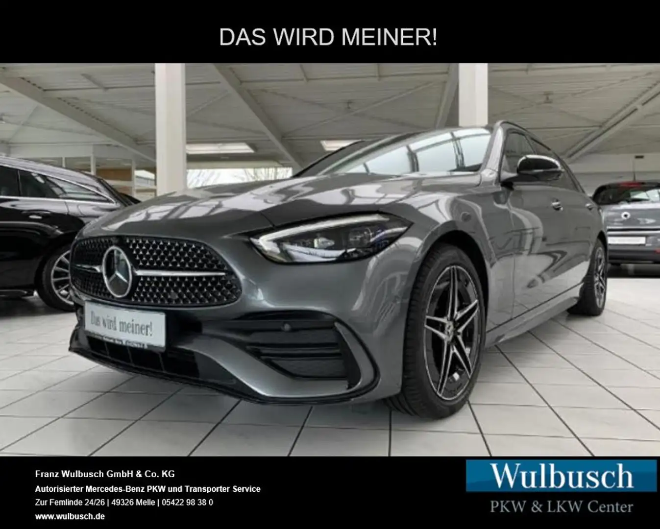 Mercedes-Benz C 200 T-Modell Night S-Sitz AkustikGlas ACC PDC Grau - 1