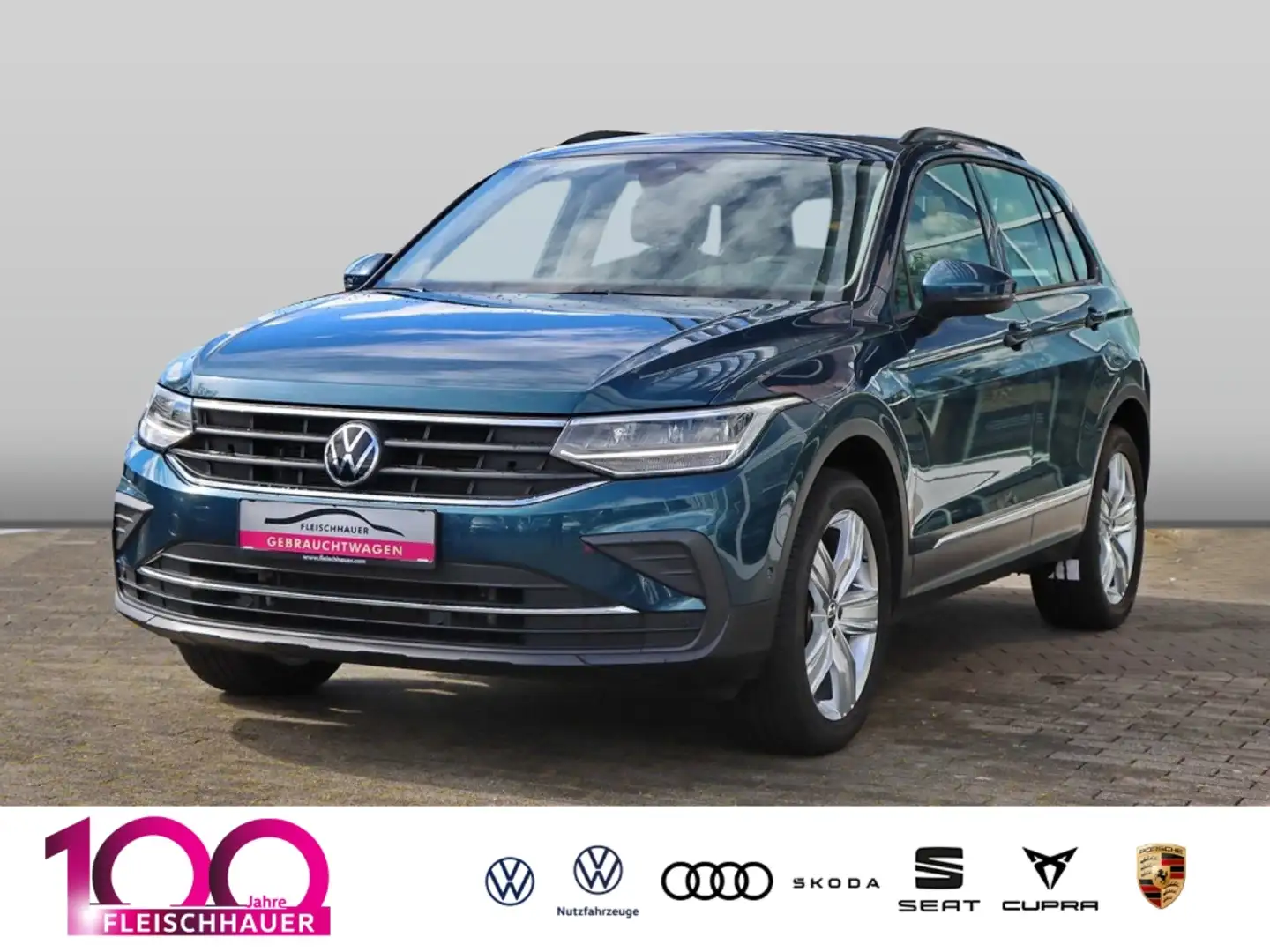Volkswagen Tiguan Life 2.0 TDI 4M Navi+LED+AHK+19''+Kamera+App-conne Bleu - 1