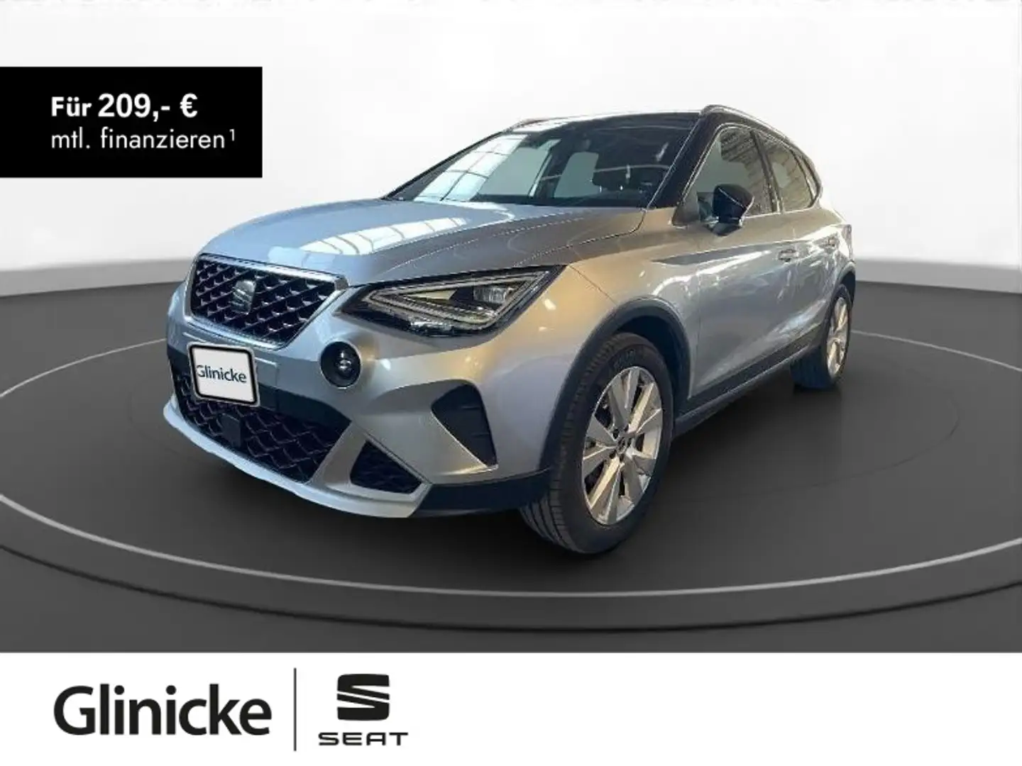 SEAT Arona 1.0 TSI DSG Klima PDC LED Isofix Silber - 1