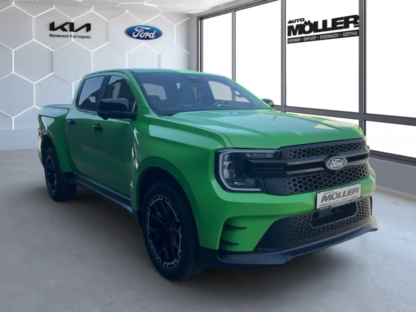 Ford Ranger MS-RT 3.0 4WD DoKa B & O StandHZG LED Navi Klimaau Vert - 2