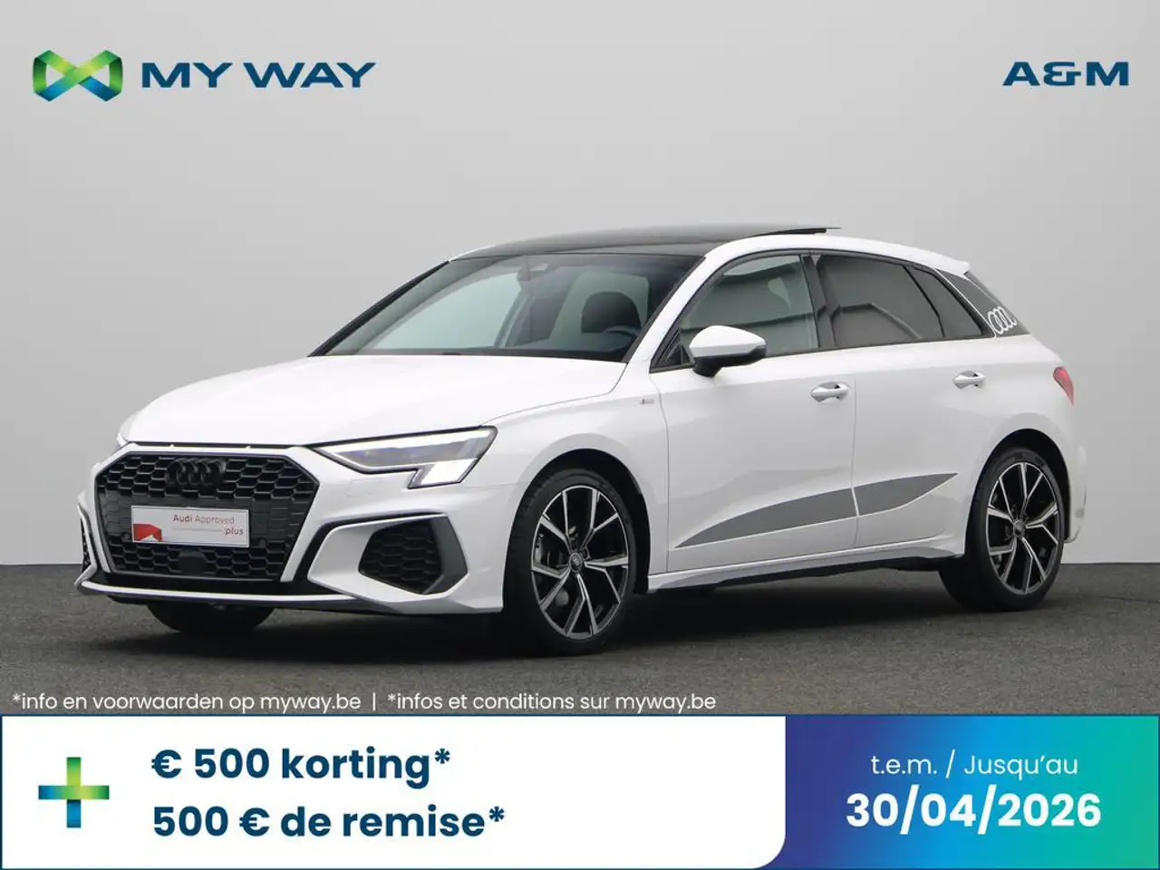 Audi A3 Sportback S-LINE 30 TDI 116 PK S-TRONIC AUTOMAAT - PANO