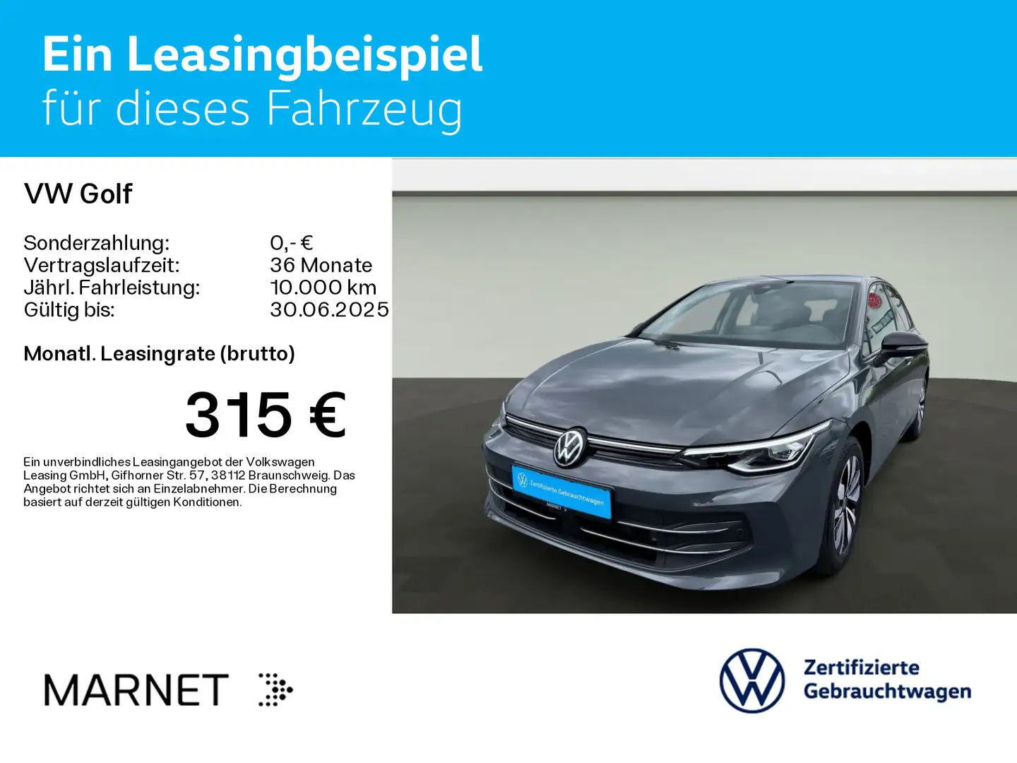 Volkswagen Golf Volkswagen Golf VIII Life GOAL 2.0 TDI DSG*NAVI* Grigio - 2