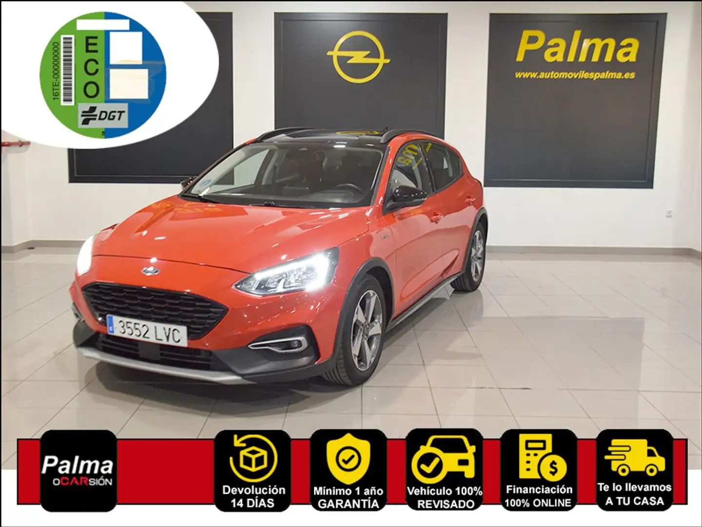 Ford Focus ACTIVE 1.0ECOBOOST 125cv MHEV Rojo - 1