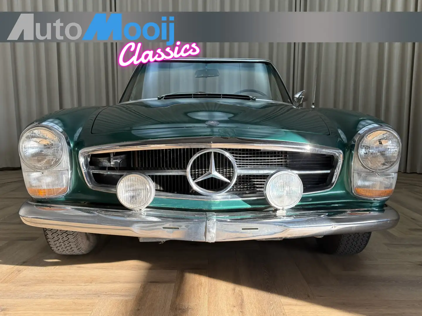 Mercedes-Benz SL 250 Cabriolet 250SL Pagode "Notsitz" Automaat / Becker Verde - 1