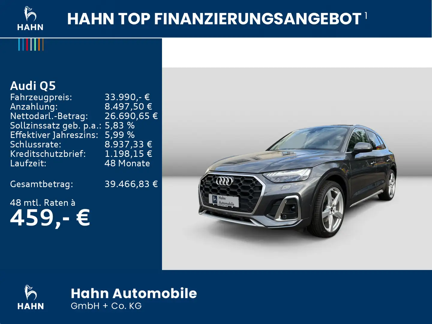 Audi Q5 55 2.0TFSI e quattro S line ACC AHK-Vorb. LED Zwart - 2