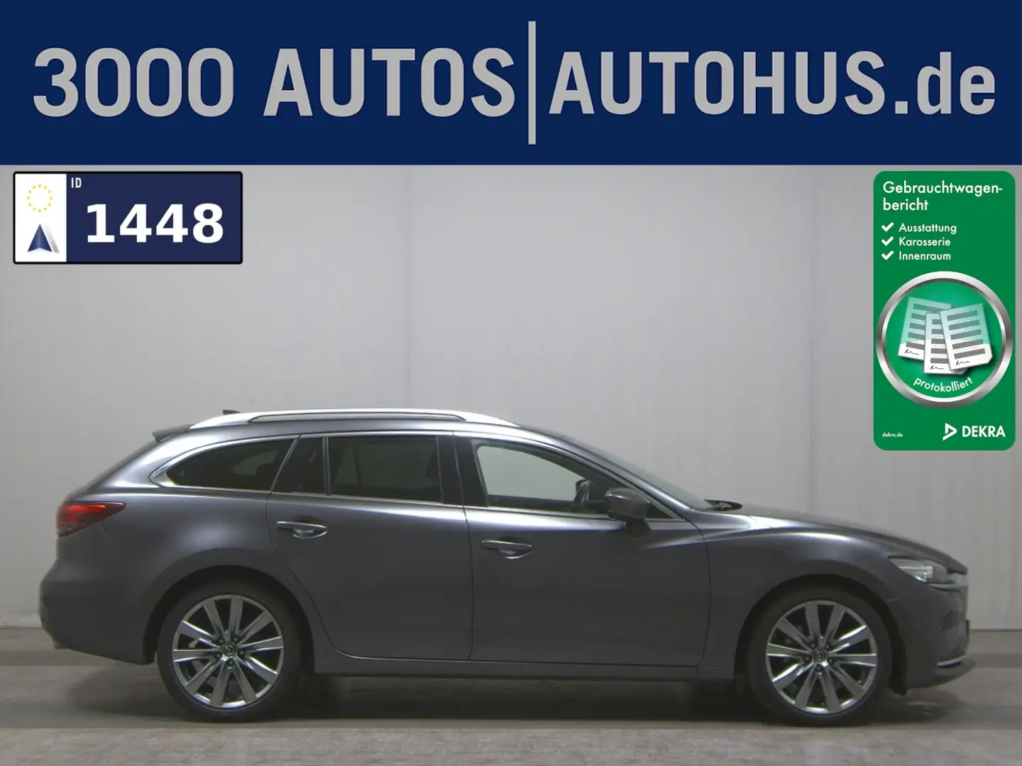 Mazda 6 Kombi 2.2 SKYACTIV-D Edition 100 Leder Nav LED Grau - 1