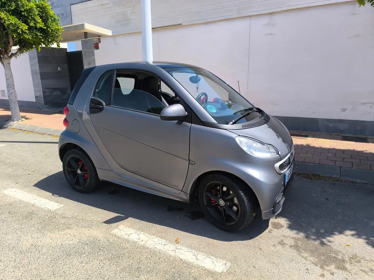 smart forTwo Fortwo Cabrio 52 mhd Pulse Aut. Pulse Gris - 1