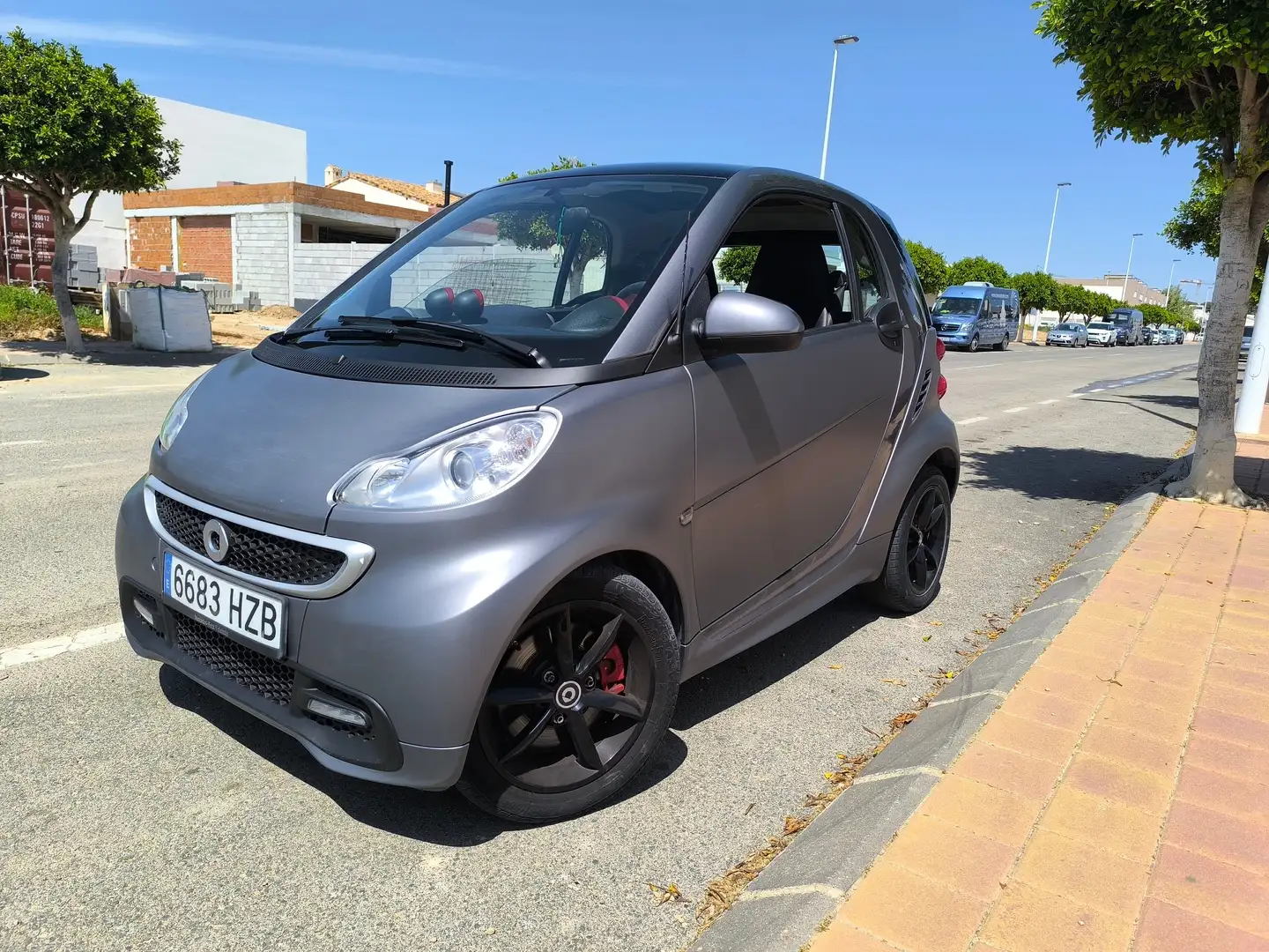 smart forTwo Fortwo Cabrio 52 mhd Pulse Aut. Pulse Gris - 2