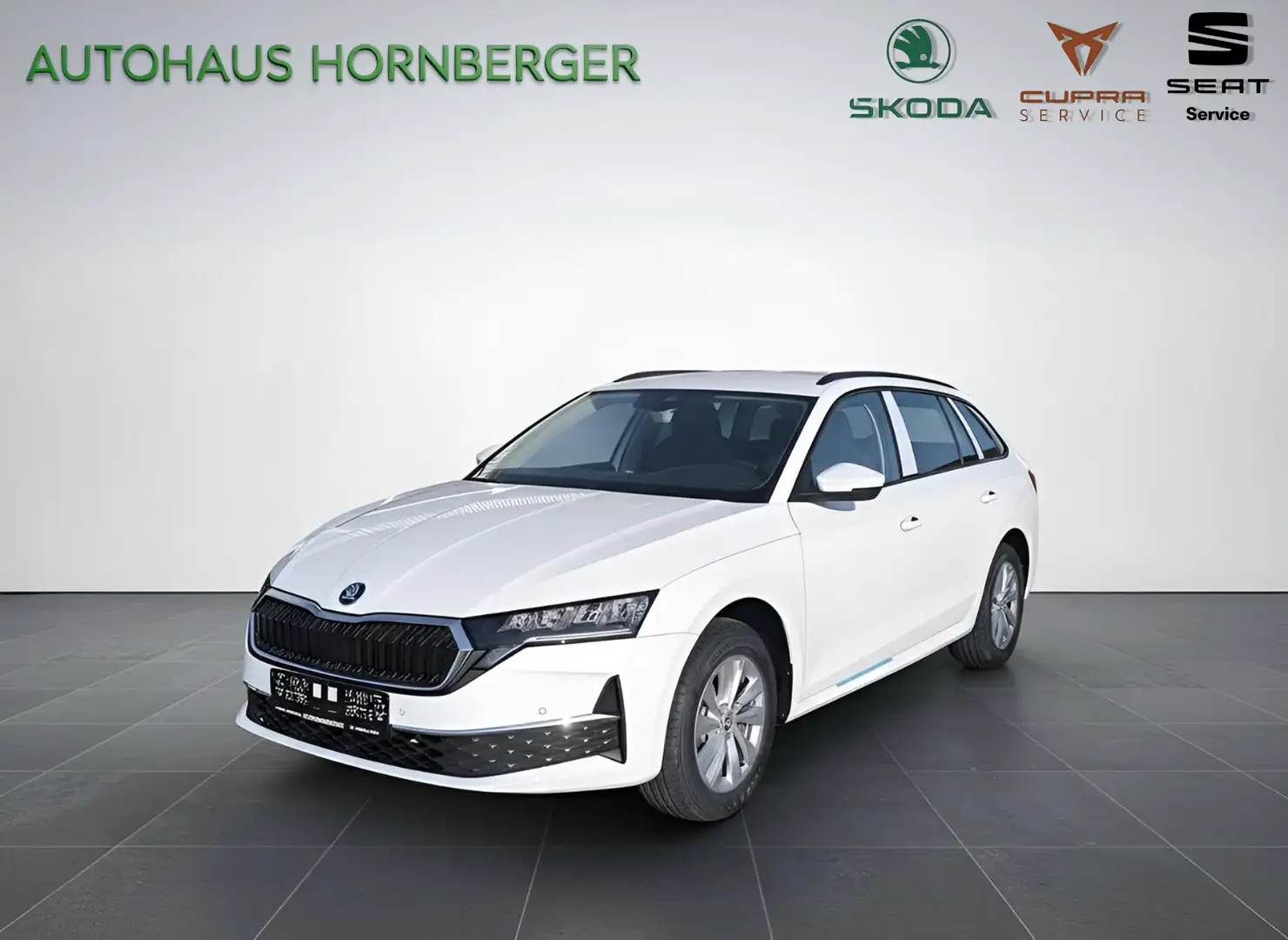 Skoda Octavia Ambition Combi 2.0TDI 150PS DSG Tempomat Alarm LED Weiß - 1