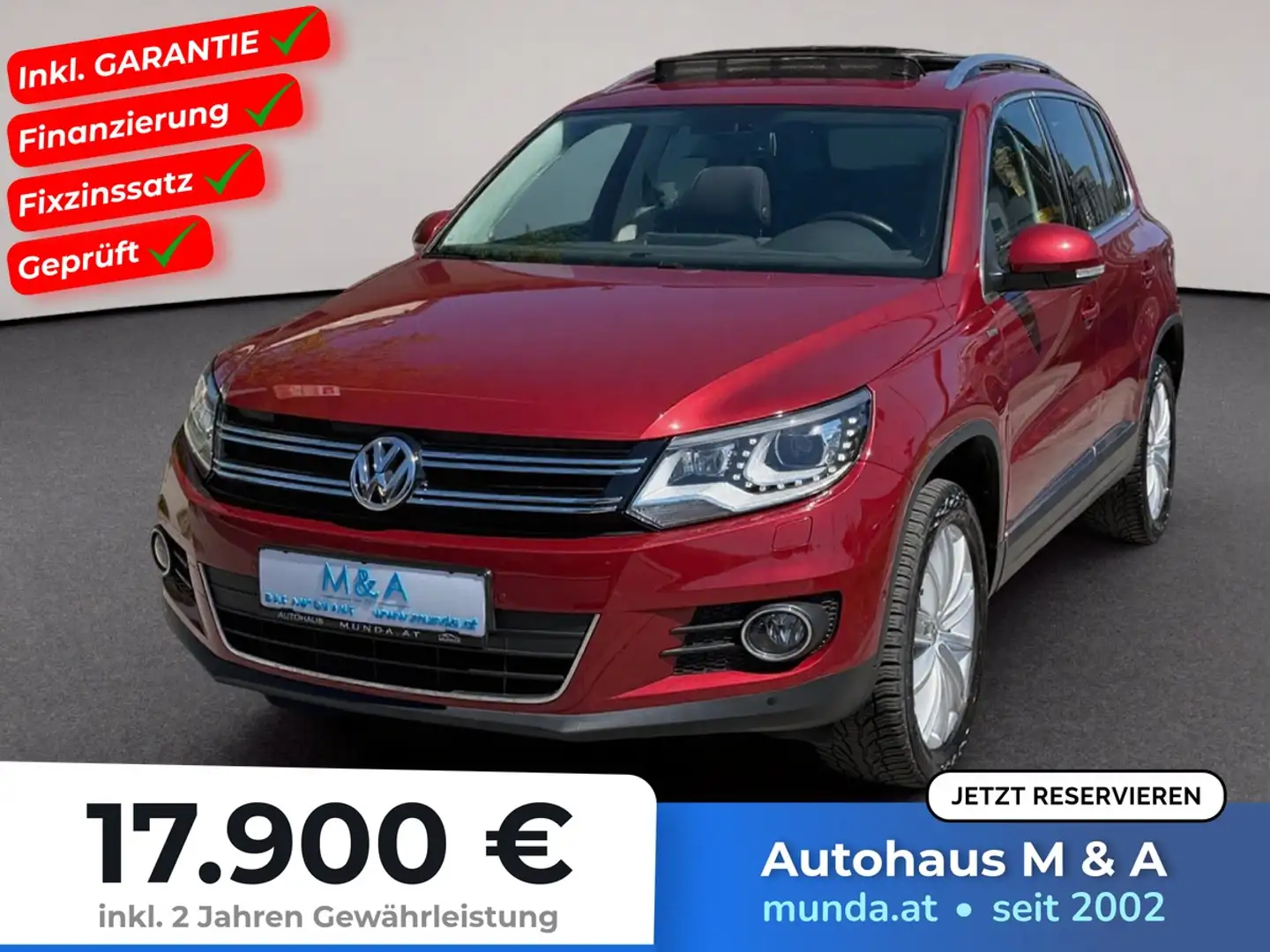 Volkswagen Tiguan 2.0 TDI Sport & Style 4Motion BlueMotion Tech Rot - 1