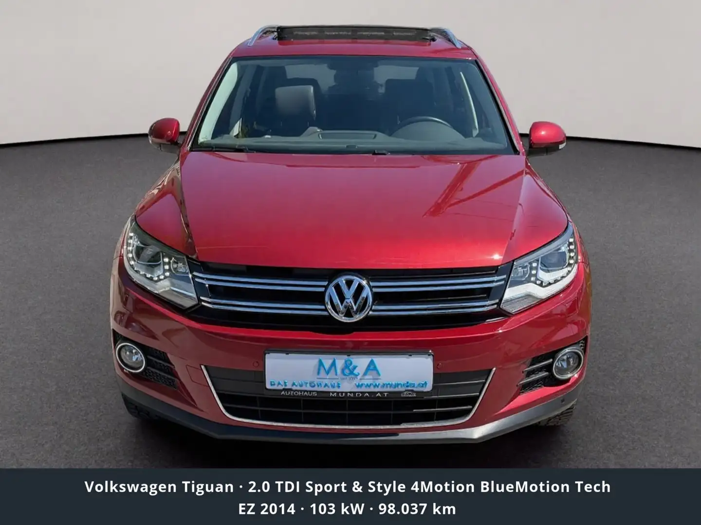 Volkswagen Tiguan 2.0 TDI Sport & Style 4Motion BlueMotion Tech Rot - 2