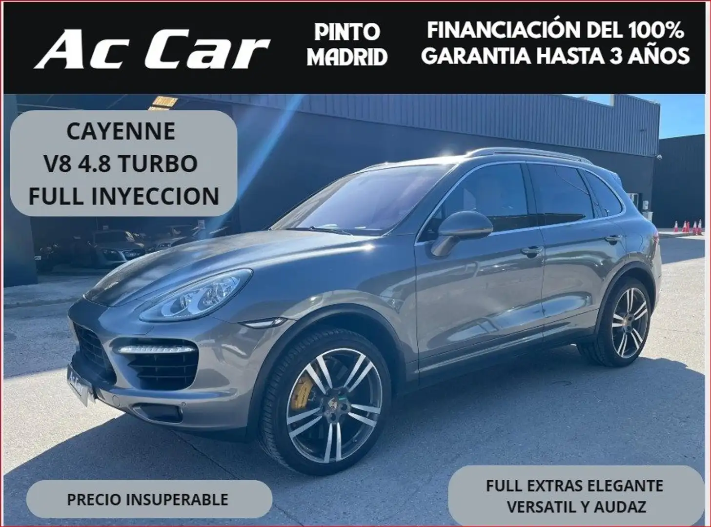 Porsche Cayenne 4.8 V8 Turbo Tiptronic Gris - 1