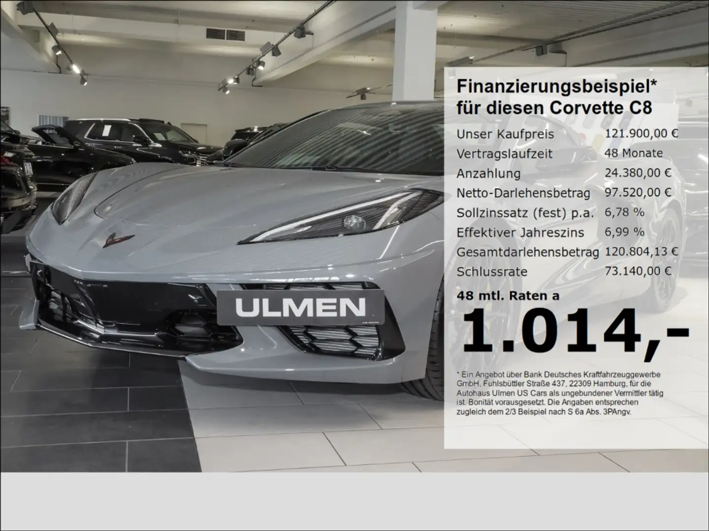 Corvette C8 Stingray 3LT Voll +€5.000,- Inzahlungnahme-Prämie* Grau - 1