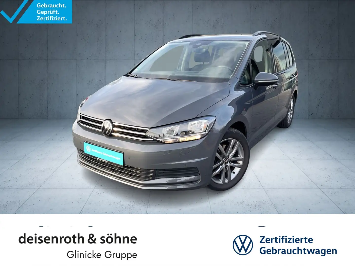 Volkswagen Touran Comfortline 2.0 TDI DSG 7-Sitz/AHK/Nav/AC Grau - 1