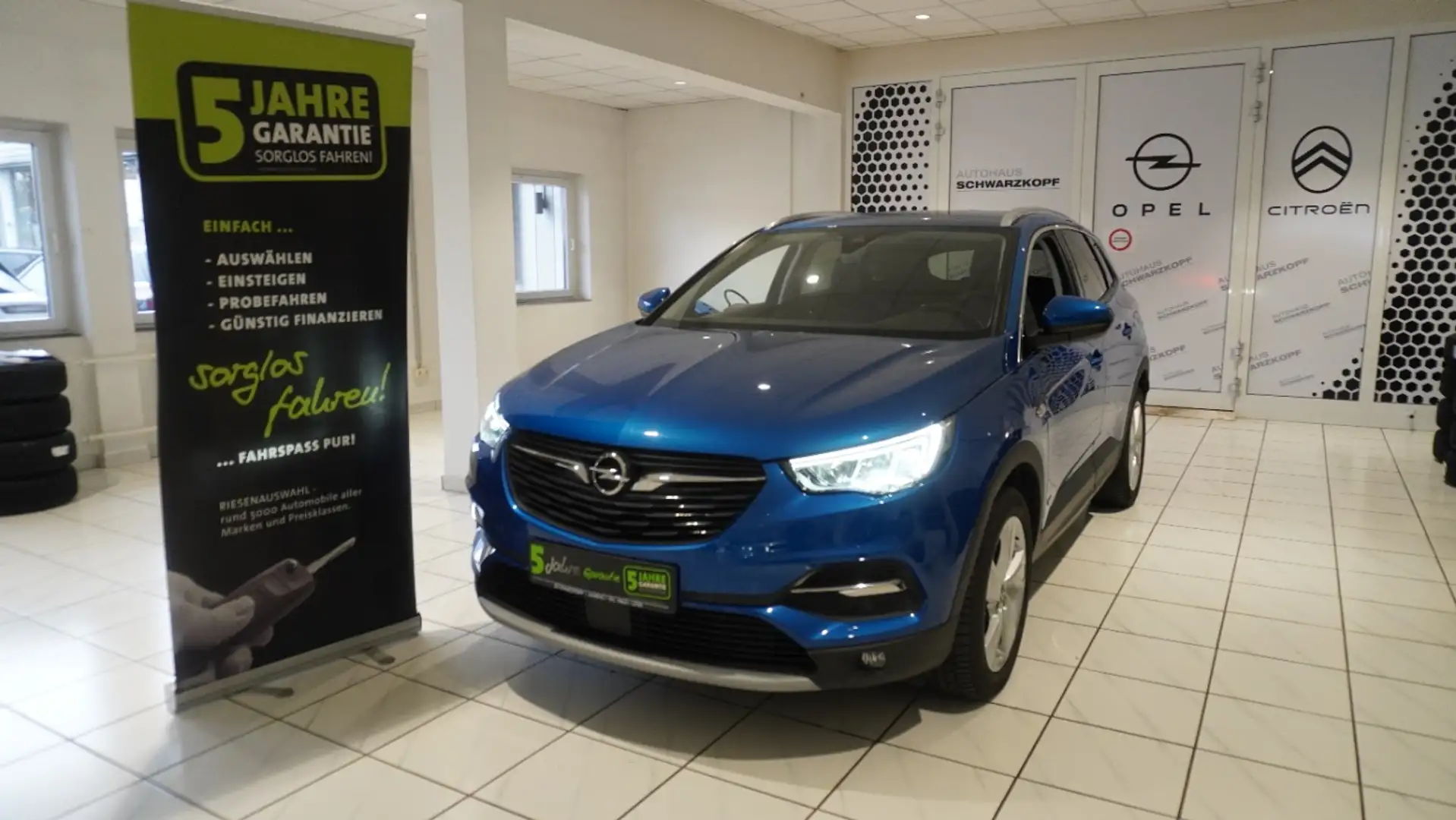 Opel Grandland X 1.6T Hybrid *8FACH* Wirel.Charg,Navi Blau - 2