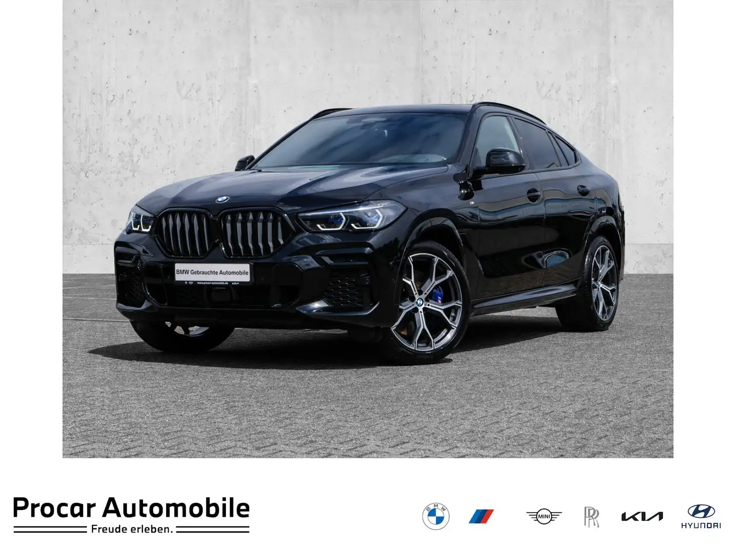 BMW X6 xDrive40d 21" AHK Iconic Glow PANO Laser DA Pro PA Schwarz - 1