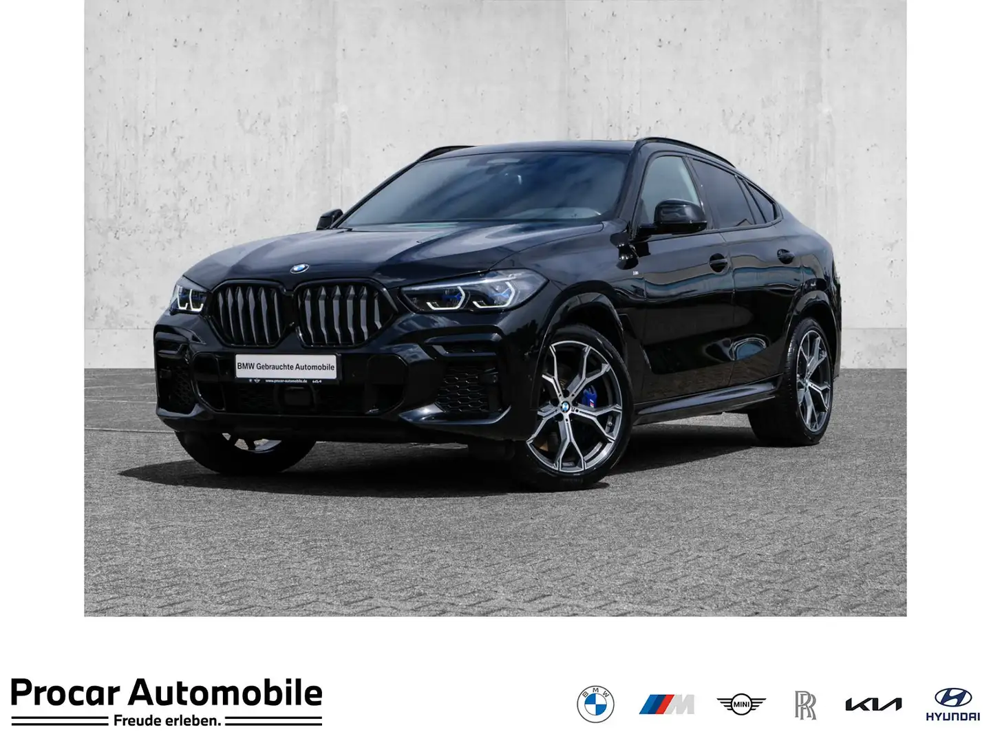 BMW X6 xDrive40d 21" AHK Iconic Glow PANO Laser DA Pro PA Schwarz - 1