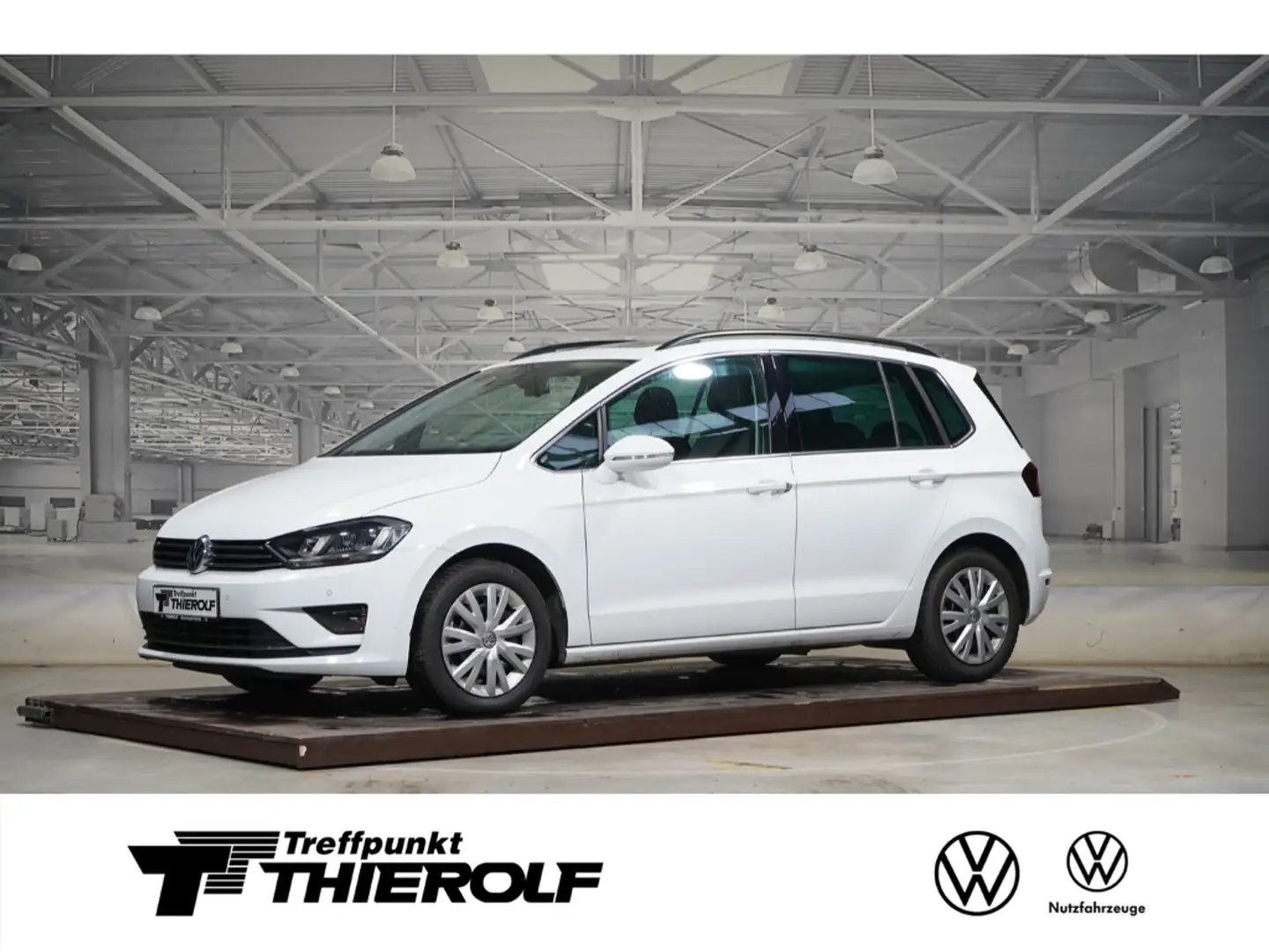Volkswagen Golf Sportsvan 1.4 TSI Highline Pano AHK Blanc - 1
