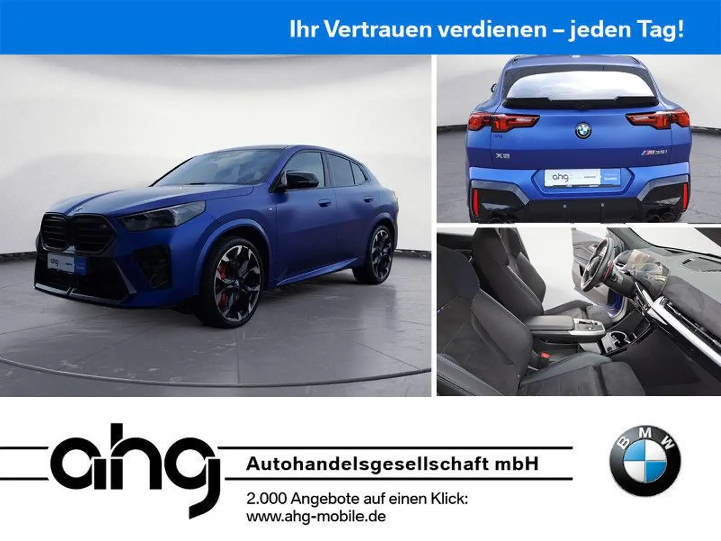 BMW X2 M35i xDrive Steptronic DCT Navi DSG Tempom.ak Blau - 1